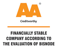 The risk of business transactions with companies that possess a Bisnode Certificate is low. The rating is based on the Bisnode rating system which combines one hundred years of international experience and considers hundreds of variables. The Bisnode Certificate indicates the current status of the company which is updated daily. bisnode 200 eng
